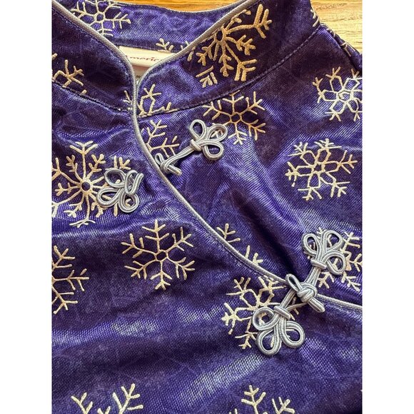 American Girl Girls Snowflake Pajama Set Blue & White Large 100% Polyester - Picture 10 of 11